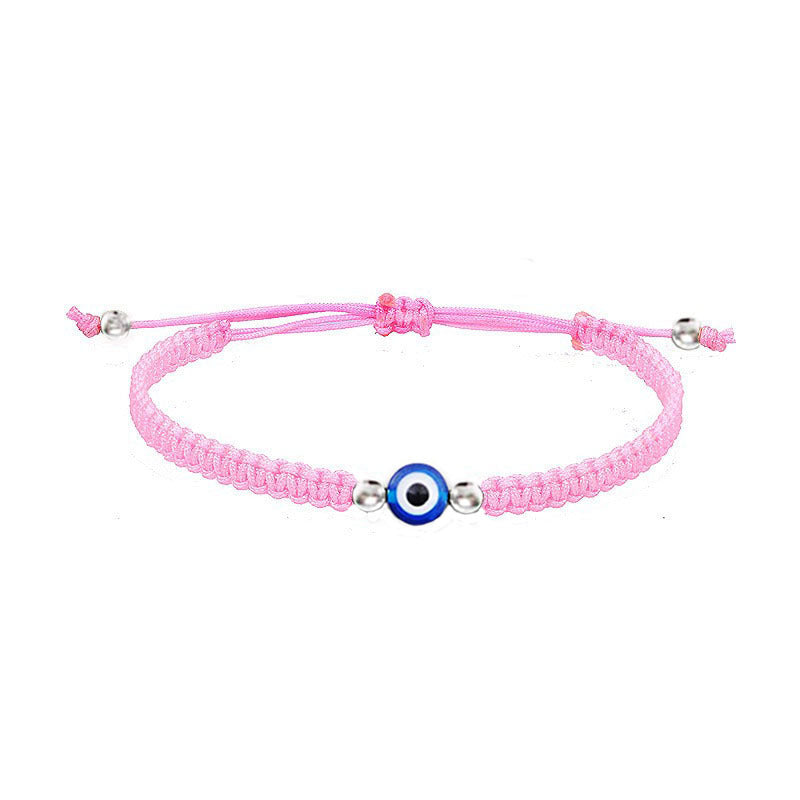 Cross-border hot selling special for the devil eye bracelet women pure hand-woven European and American fashion personality couple bracelet wholesale