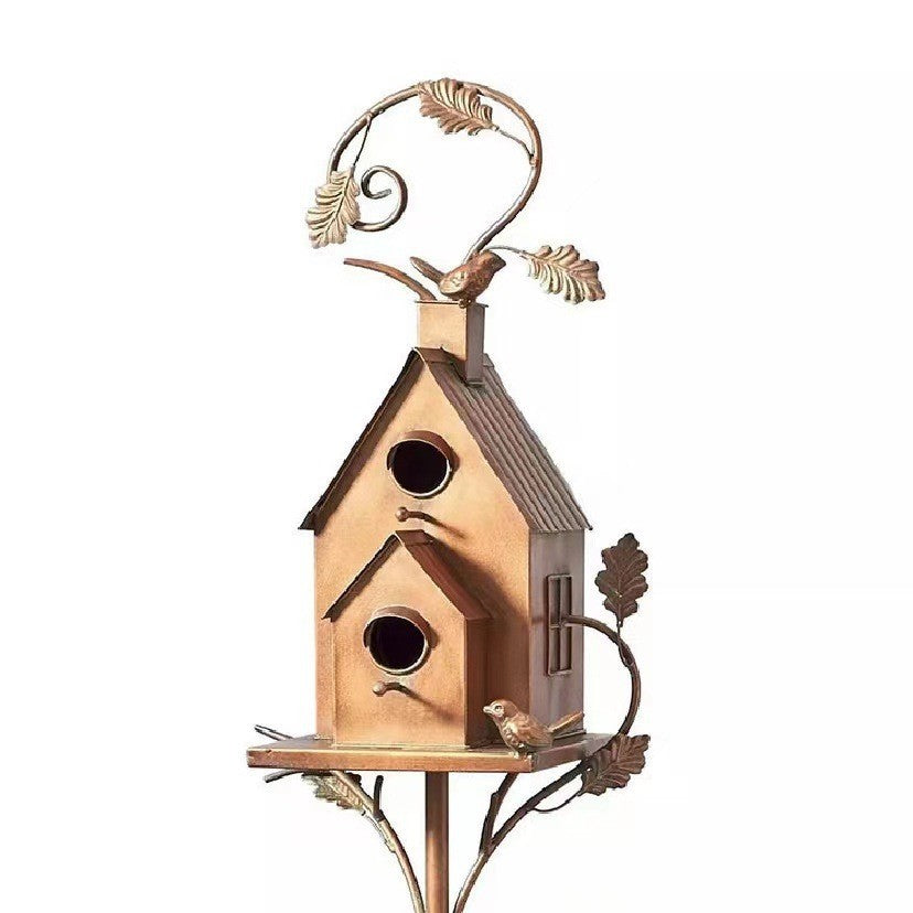 Spot bird house bracket independent stand metal birdhouse  bird nest courtyard decoration outdoor bird house garden ornaments