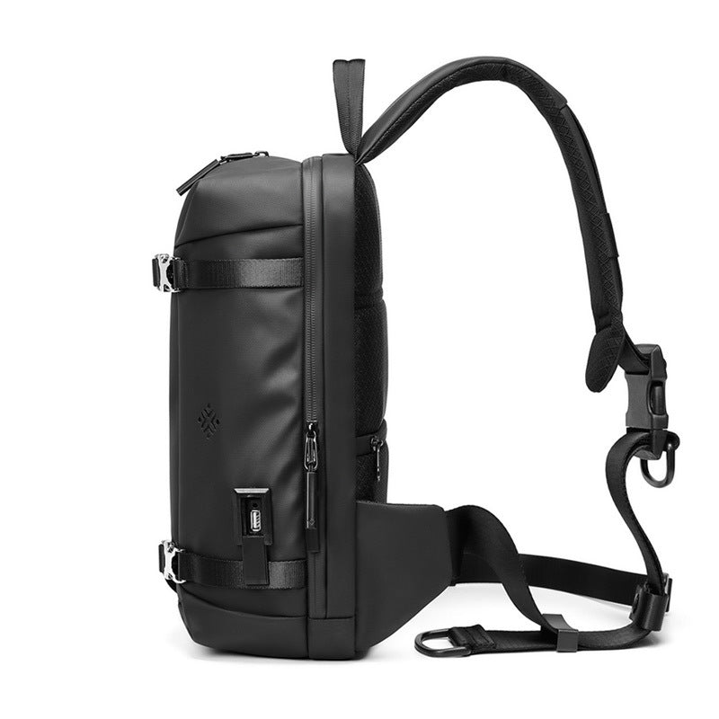 RZTX large capacity chest bag men new Oxford cloth messenger bag Korean version fashion waterproof outdoor shoulder backpack