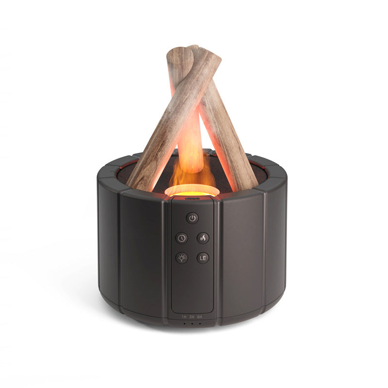 Gift creative bonfire aromatherapy machine humidifier bedroom small household diffuser essential oil flame aromatherapy humidifier