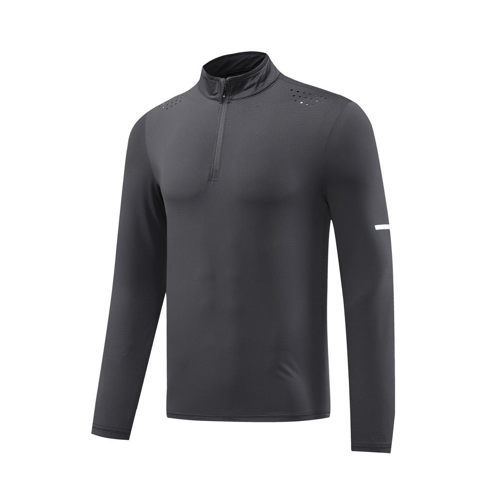 Autumn and winter fitness tops basketball training running quick-drying clothes leisure outdoor elastic quick-drying sports T-shirt long sleeve men
