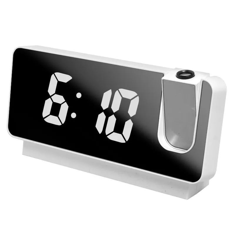 Full-function projection alarm clock smart new creative luminous clock bedroom large screen digital projection wall clock ceiling