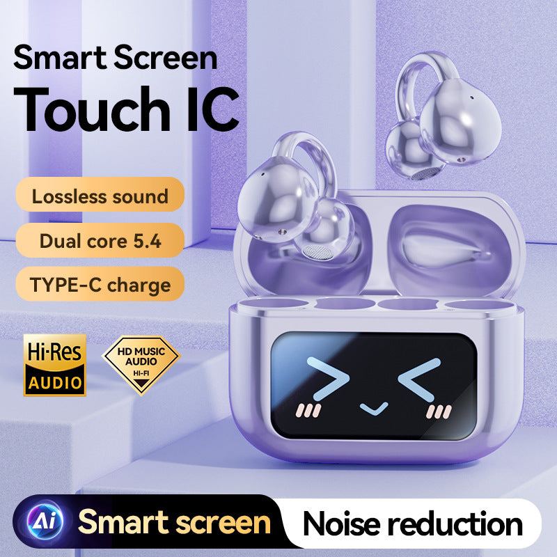 M100 cross-border touch screen with screen ear clip Bluetooth headset with good sound quality and large battery wireless headset wholesale