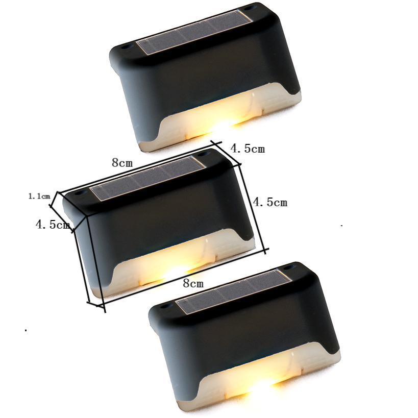 Hot selling solar step lights, waterproof garden lights, decorative wall lights, railings, staircase lights, source factory