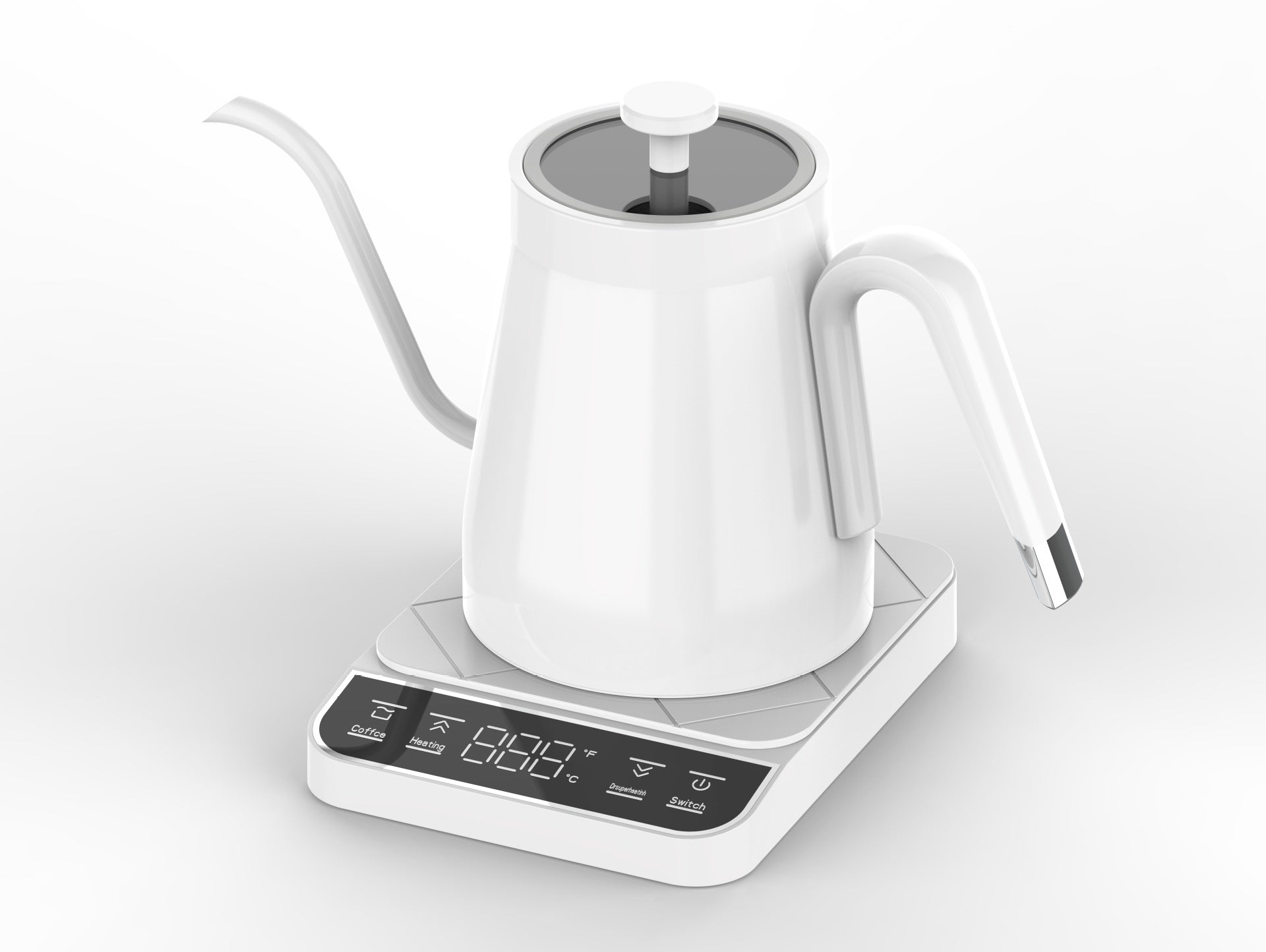 Special mold direct supply cross-border smart electric kettle slender mouth gooseneck temperature control hand brewing coffee pot constant temperature kettle