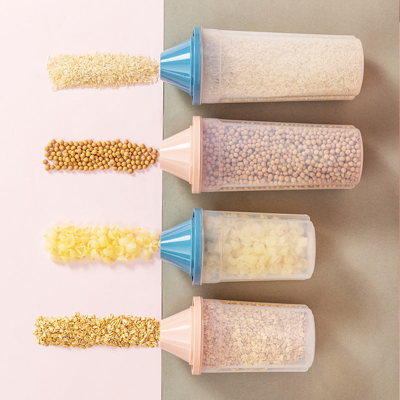 Kitchen supplies transparent plastic storage jars kitchen storage sealed fresh milk powder grain storage jars