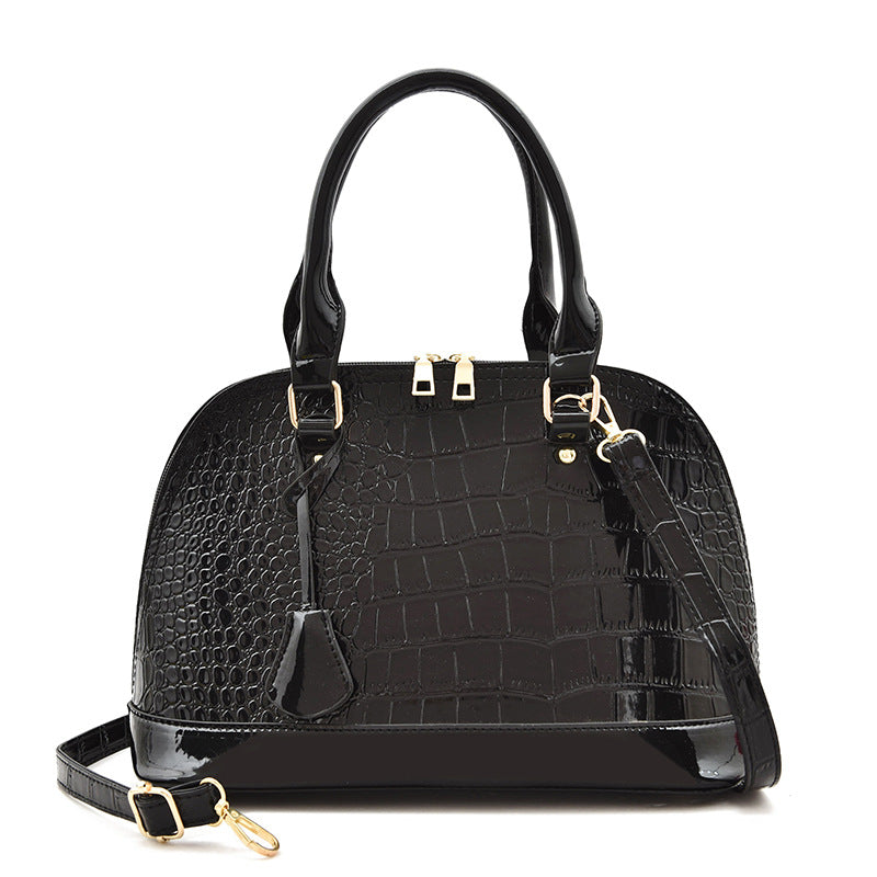 Bags for women 2025 spring and summer new fashion trend crocodile pattern crossbody bag handbag shoulder bag fashionable ladies shell bag