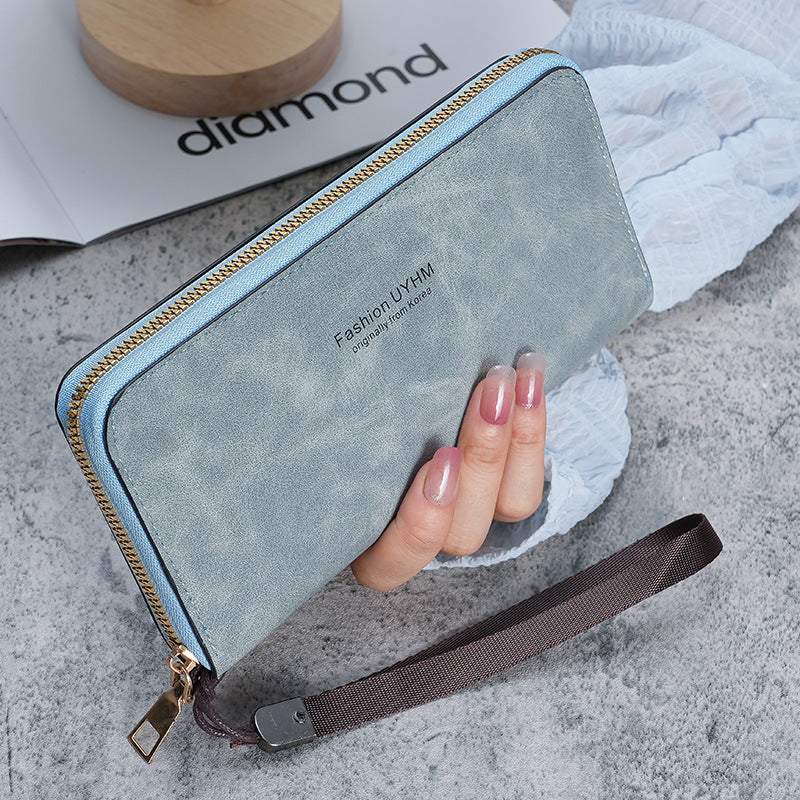 Women's hand-held long wallet new Korean version handbag multi-function card bag mobile phone bag coin purse female wallet