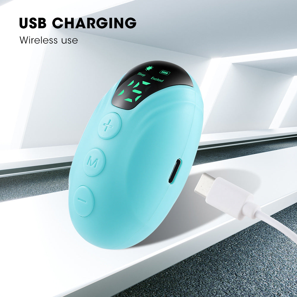 Cross-border handheld sleep monitor with intelligent microcurrent and 15 levels of deep sleep. Sleep Egg relieves stress and helps you sleep.