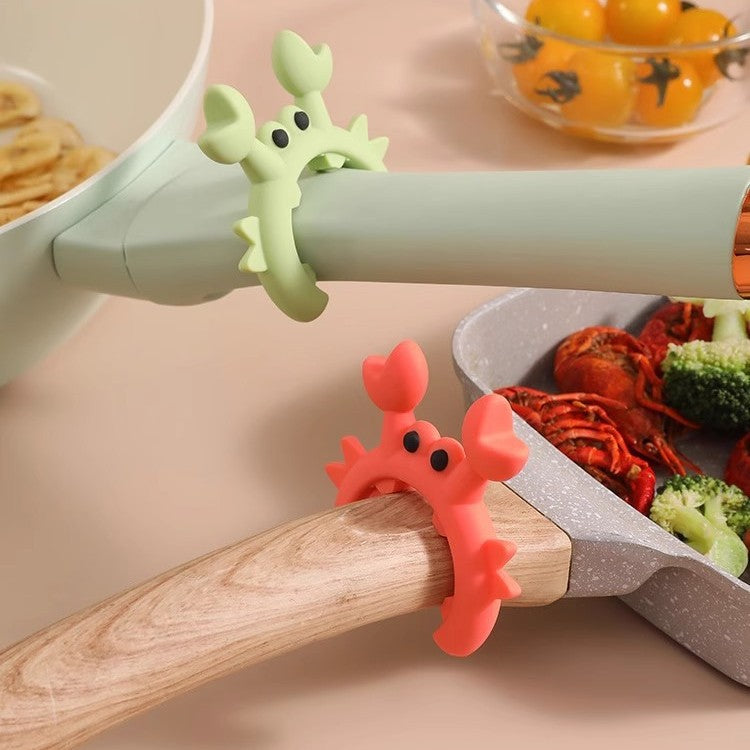 Silicone spatula kitchen utensils placement rack household kitchen stove soup overflow protection rack universal storage rack