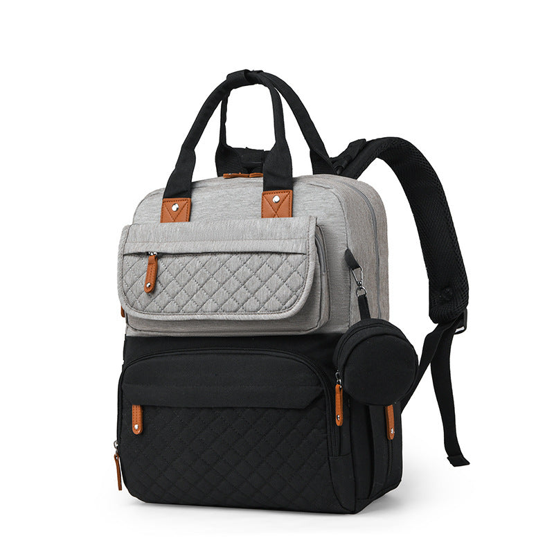 hot selling mommy bag European and American fashion multi-pocket portable mother and baby bag for going out large capacity lightweight mommy bag
