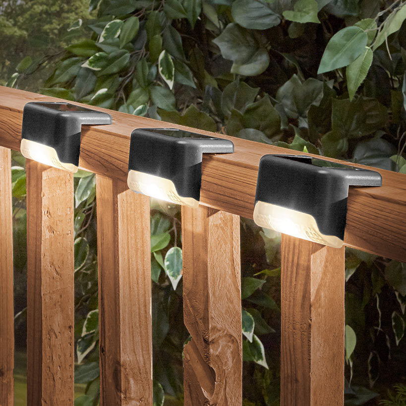 Hot selling solar step lights, waterproof garden lights, decorative wall lights, railings, staircase lights, source factory