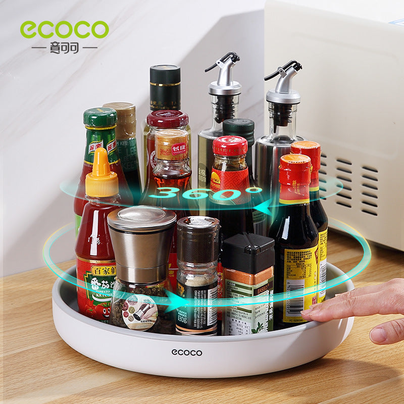 Rotating seasoning rack kitchen countertop multifunctional soy sauce bottle seasoning storage supplies household artifact