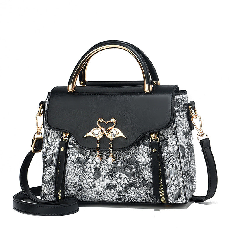 2025 new style pu bag women's bag light luxury ladies handbag high-end shoulder messenger bag small square bag women's cross-border