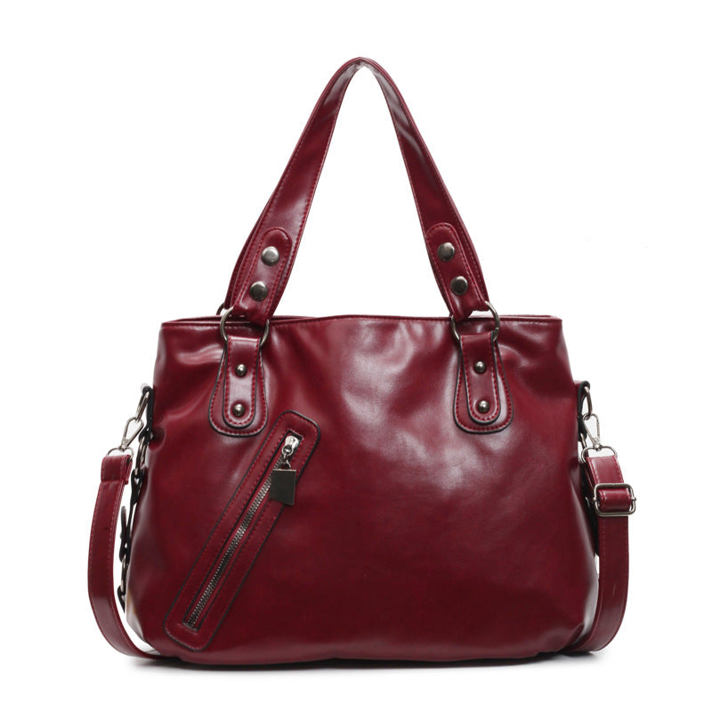 Cross-border new tote bag high-end temperament versatile mother bag stylish high-end commuting large-capacity shoulder bag