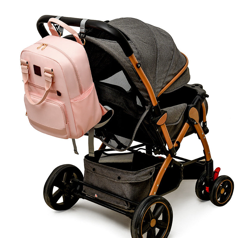 Mommy bag new nylon dry and wet separation multifunctional mother and baby bag commuting water-proof ladies backpack