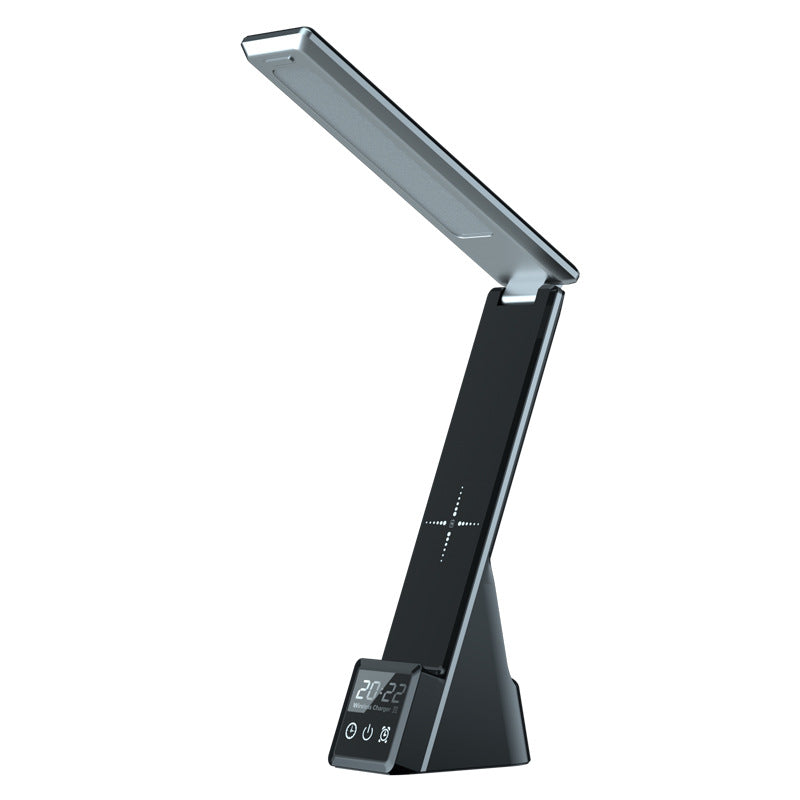 Cross-border desk lamp mobile phone wireless charger multi-function creative folding eye protection wireless fast charging 15W earphone watch
