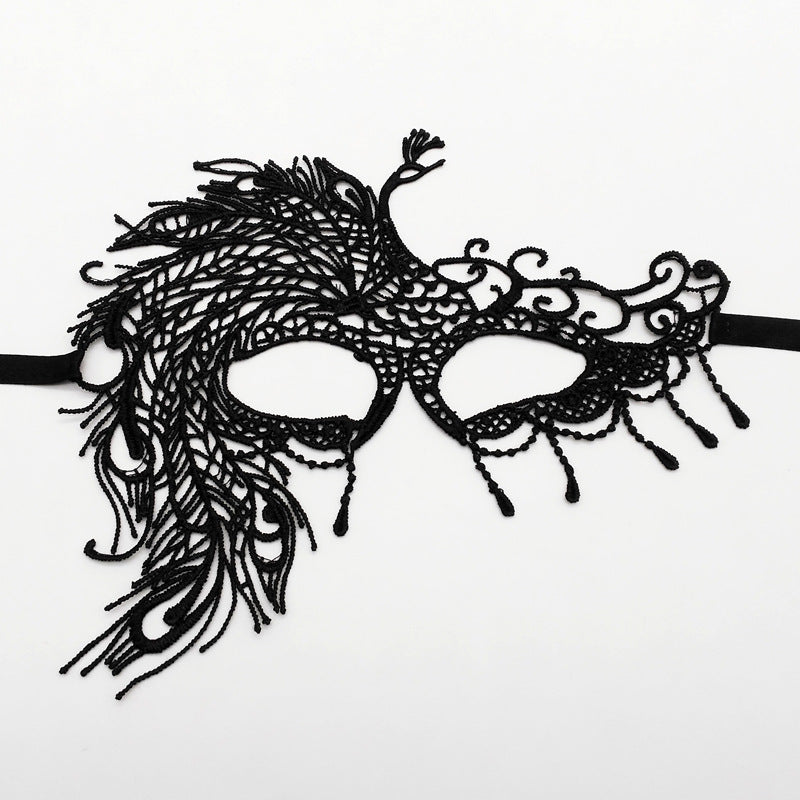 Cross-border exclusive masquerade party lace mask Christmas Halloween fun unshaped eye mask supplies
