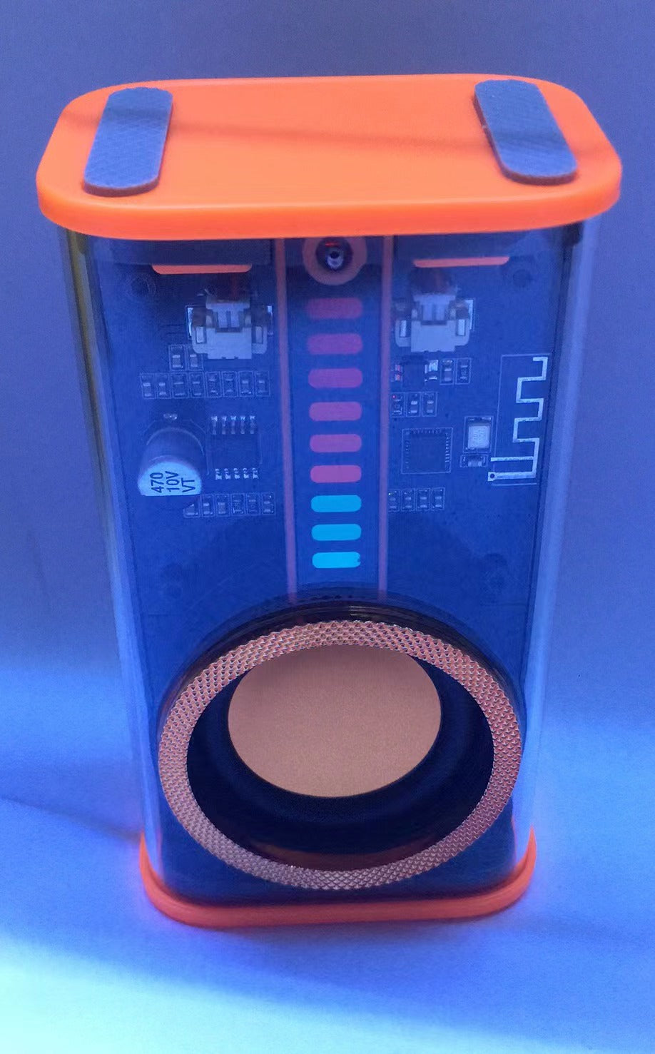 K07 Transparent Mecha Cannon Bluetooth Speaker Sound and Light Rhythm Subwoofer TWS Series Bluetooth 5.0 Creative