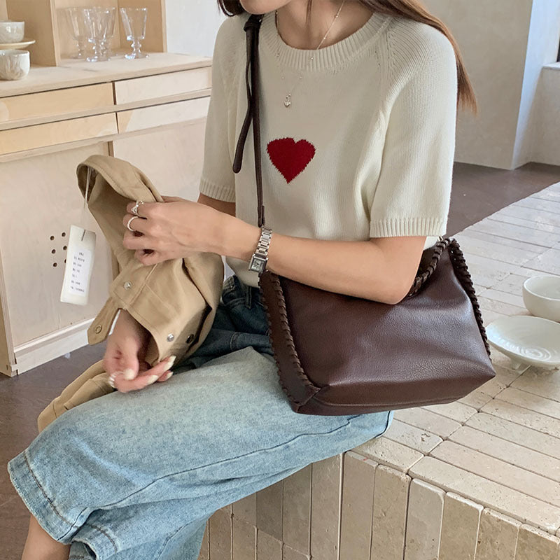 High-quality texture fashion crescent armpit bag women new style all-match simple trend portable shoulder messenger bag
