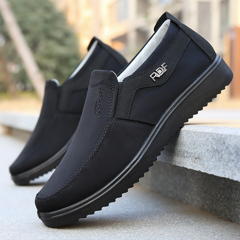 Manufacturers wholesale large size polyurethane cloth shoes Old Beijing cloth shoes waterproof wear-resistant lightweight slip-on casual shoes for the elderly