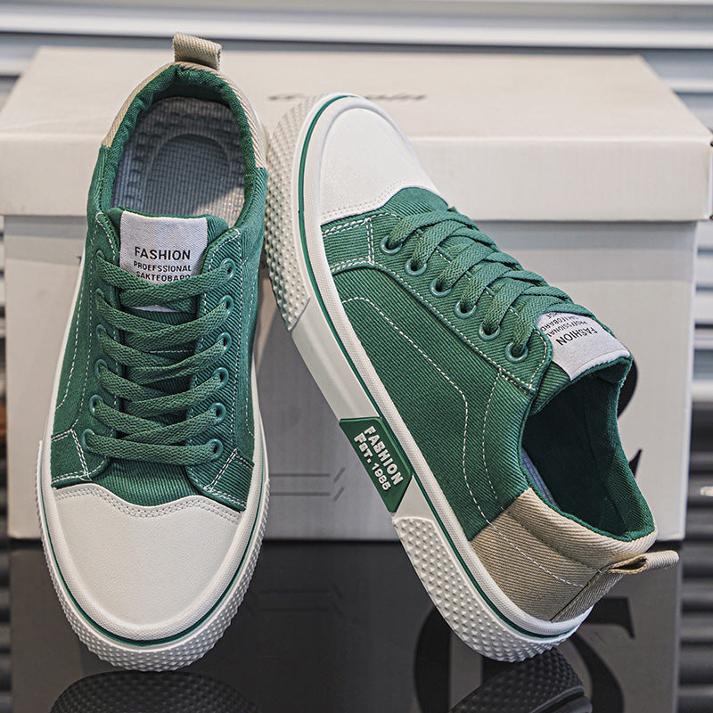 Summer canvas shoes new breathable versatile skateboard shoes men's soft sole casual sports trendy fashion canvas shoes men