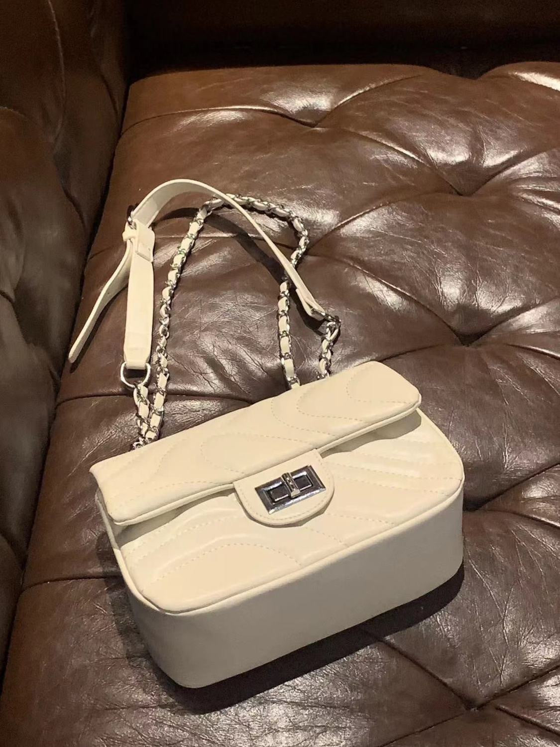 Summer hot style diamond chain women's bag high-end fashion all-match women's bag shoulder crossbody small square bag women