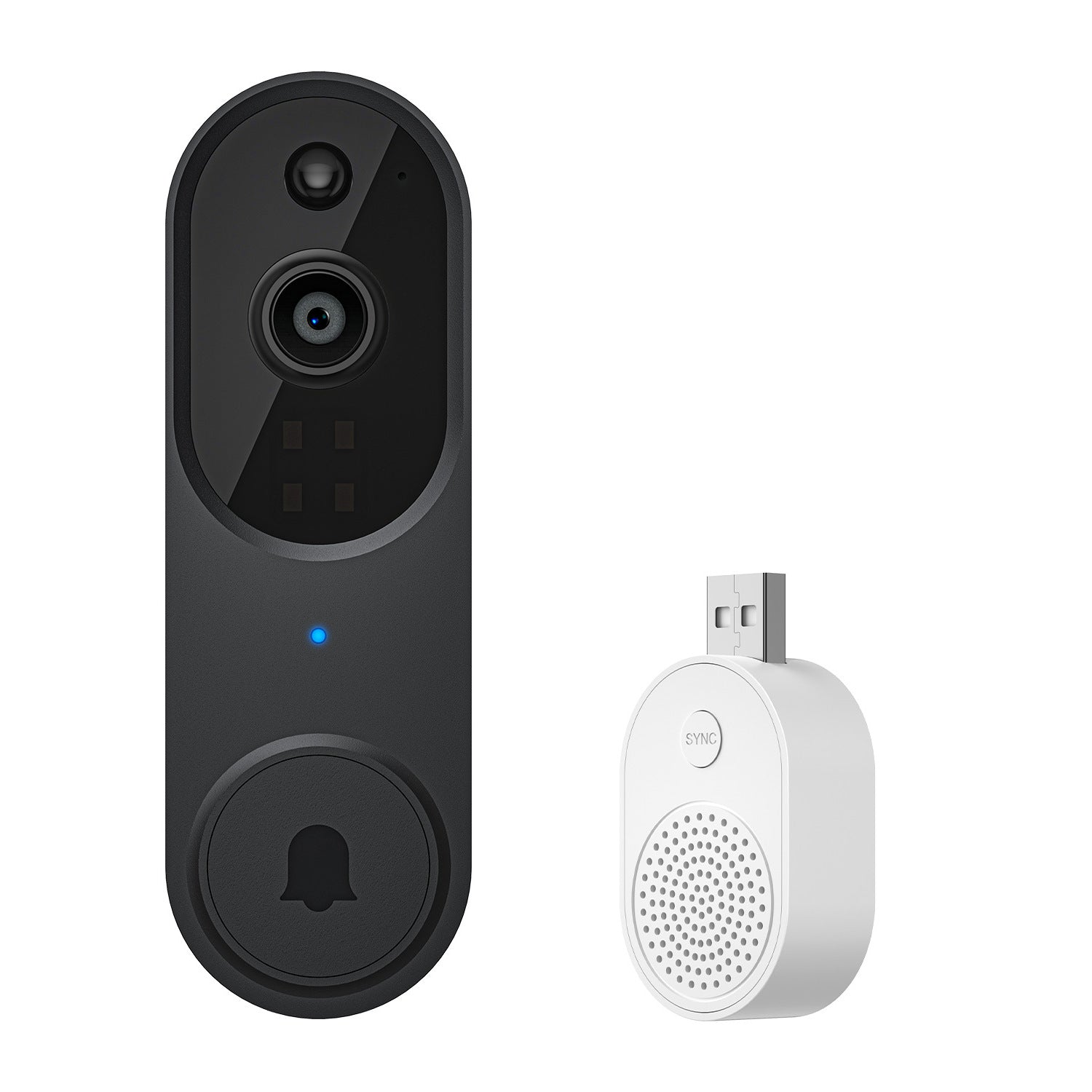 Cross-border smart video doorbell, wireless remote video intercom, human detection, HD night vision, smart home monitoring