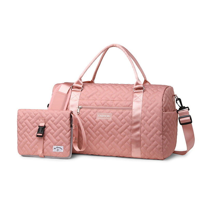 New fashion mother and baby travel bag two-piece multifunctional mother and baby bag large size portable travel bag