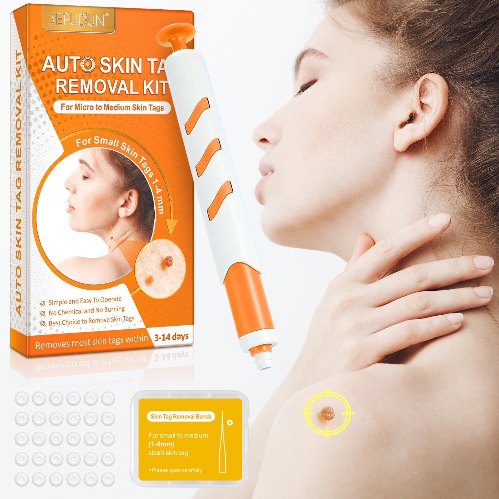 SEFUDUN cross-border wart removal pen small head single set to remove burrs, corns, warts, flat feet, sharp warts, filiform pen