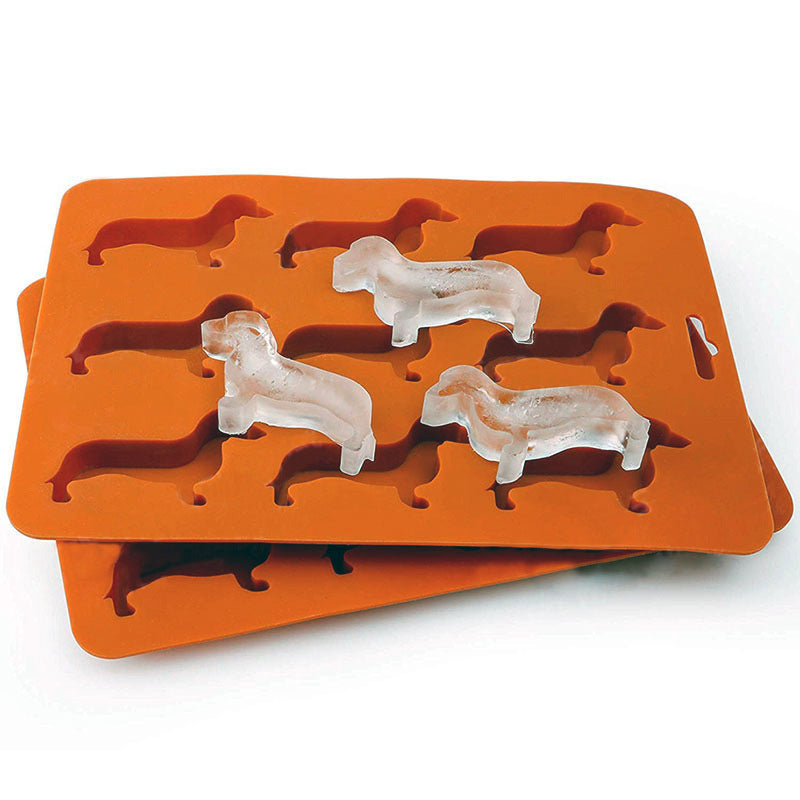 New puppy silicone ice tray, animal silicone ice tray mold, chocolate 9-grid mold, whiskey ice cube mold