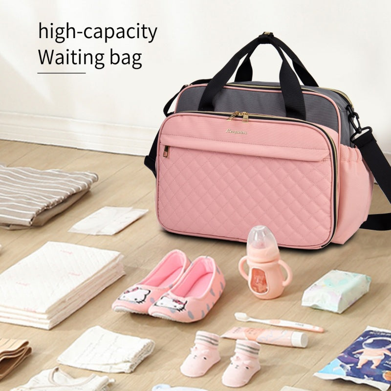 Large capacity mommy bag multifunctional handbag outing breastfeeding bag pregnant women waiting bag new diaper bag