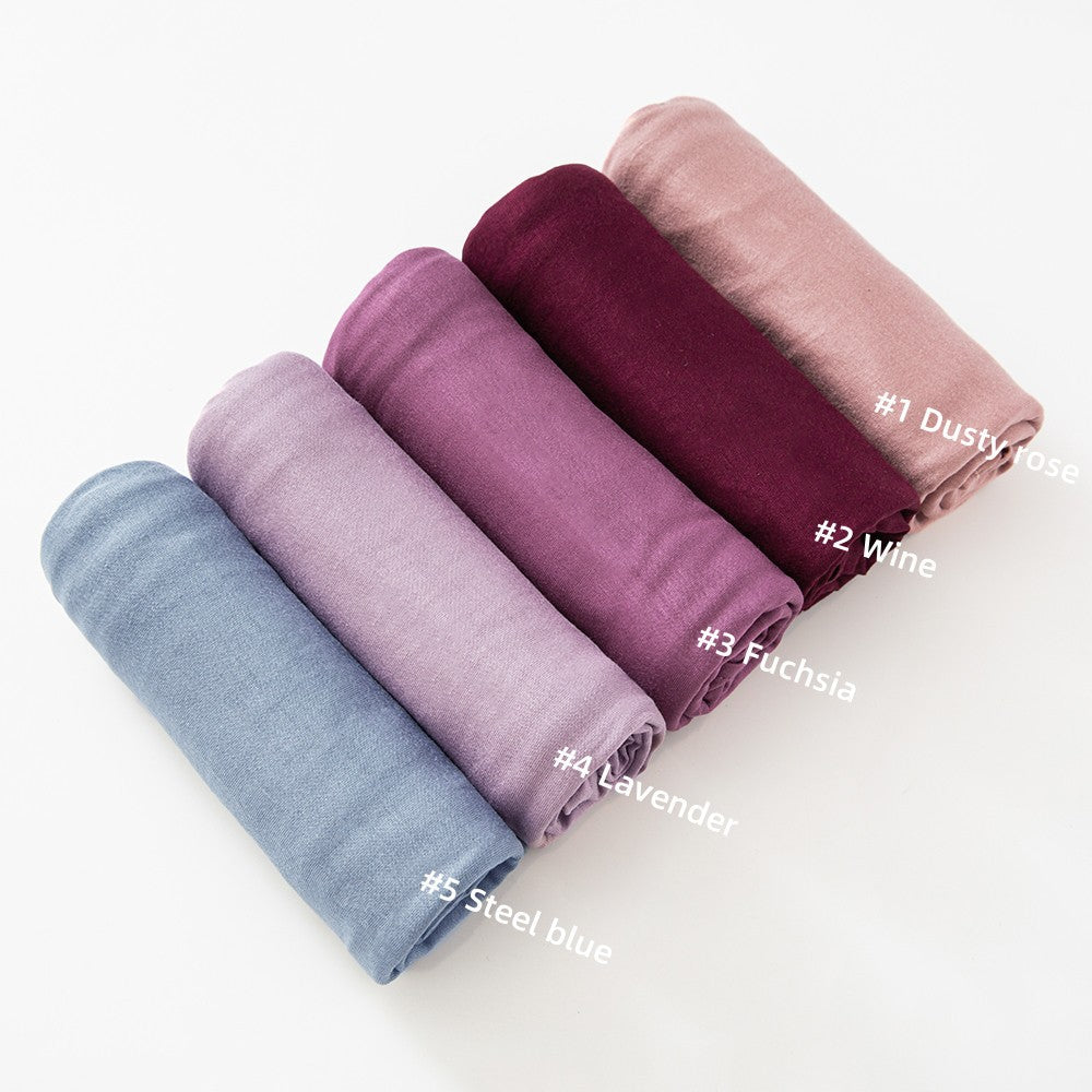 High-quality right-angle curled modal sweat cloth headscarf 170*60 mercerized cotton breathable and comfortable women's head scarf