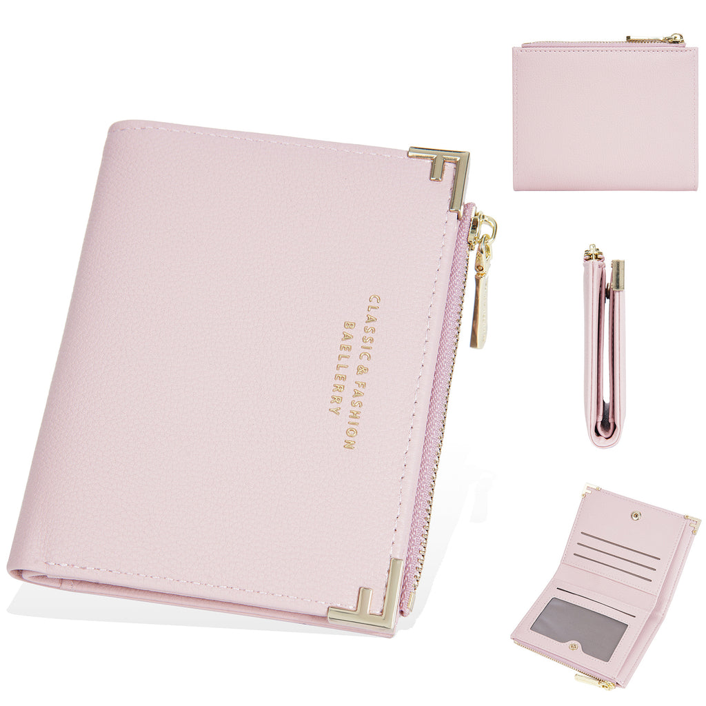 Wallet women baellerry women's wallet short multi-card slot zipper bag coin purse womenwallet