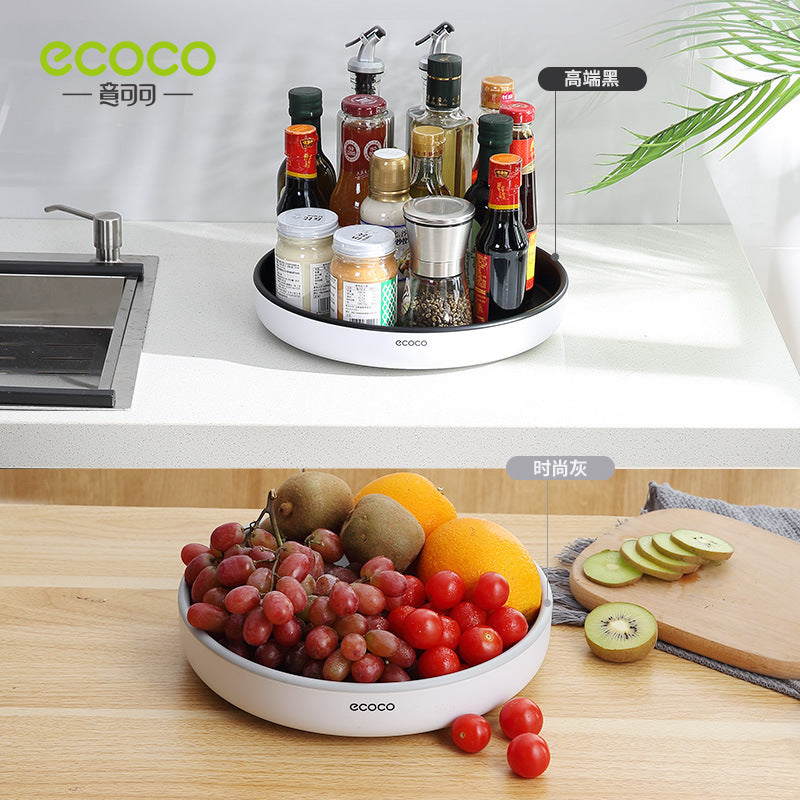Rotating seasoning rack kitchen countertop multifunctional soy sauce bottle seasoning storage supplies household artifact