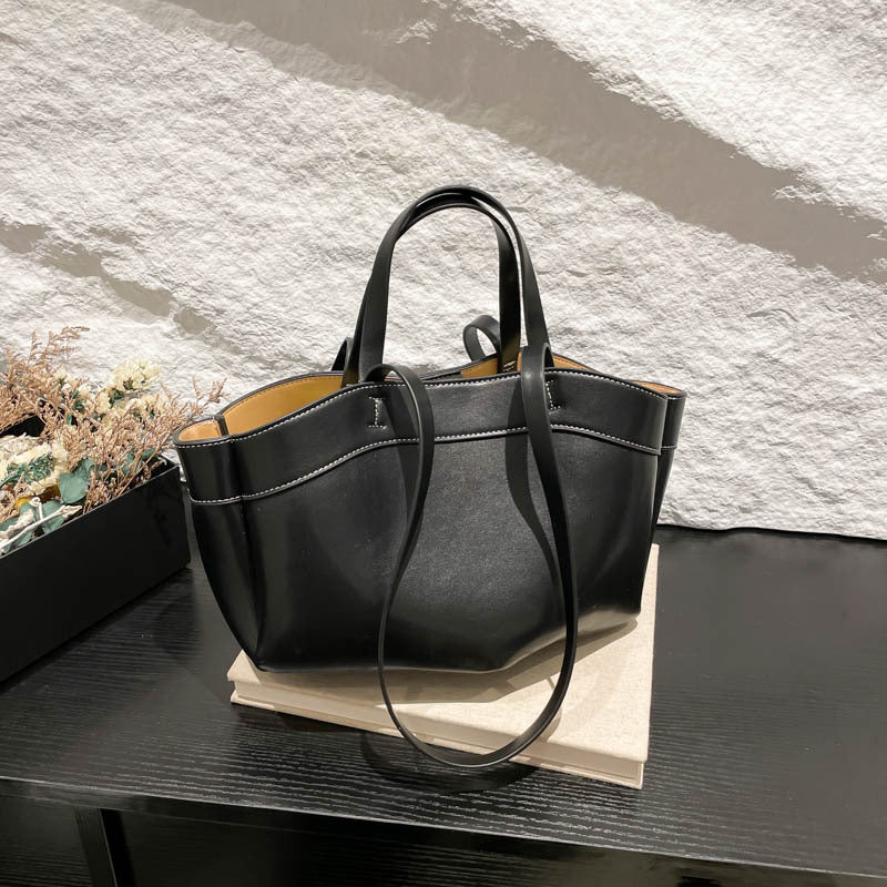 High-end women's bag, one-shoulder handbag, tote bag, 2025 spring fashion casual all-match large-capacity commuter underarm bag