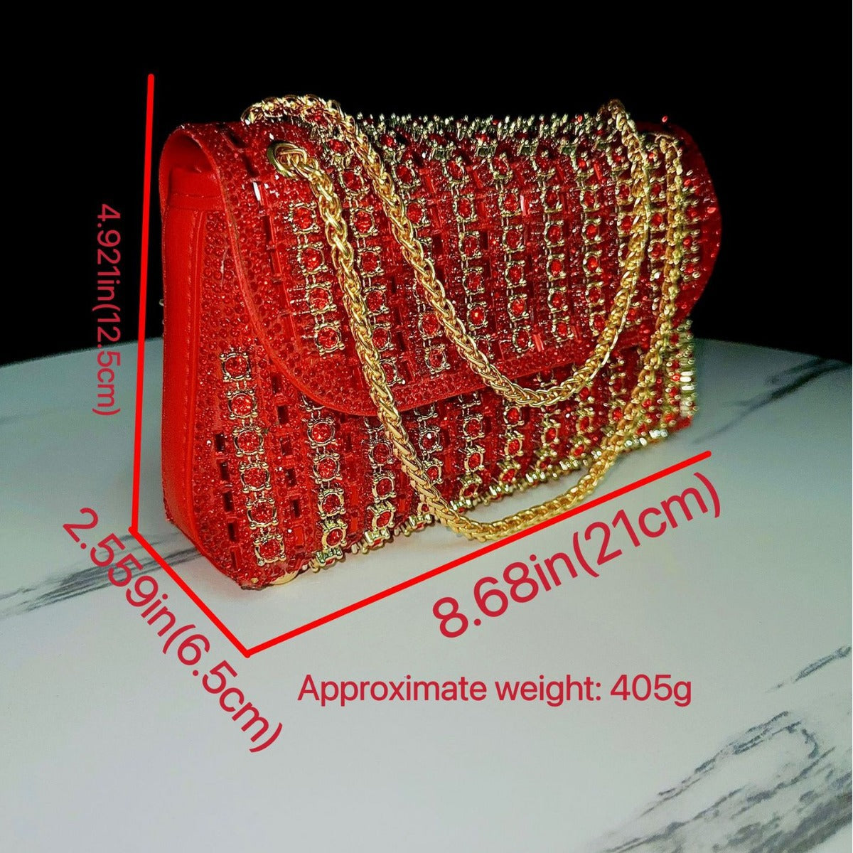 New cross-border evening dress lady rhinestone clutch bag diamond chain cheongsam bag crossbody evening bag female handbag