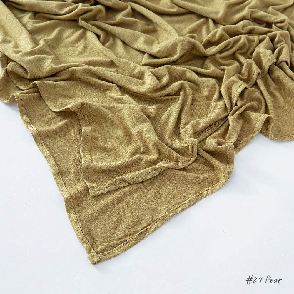 High-quality right-angle curled modal sweat cloth headscarf 170*60 mercerized cotton breathable and comfortable women's head scarf