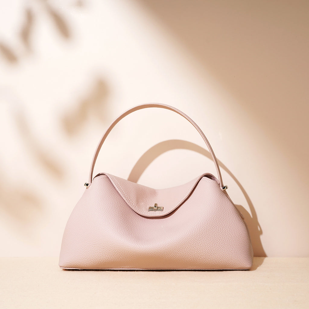 2025 spring new shoulder messenger bag handbag advanced simple fashion all-match bag first layer cowhide genuine leather