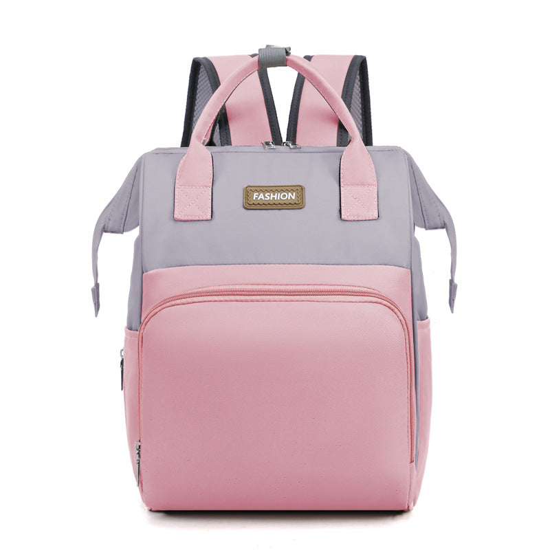 New nylon mommy bag summer small fresh multifunctional ladies backpack for going out with baby large capacity mother and baby bag