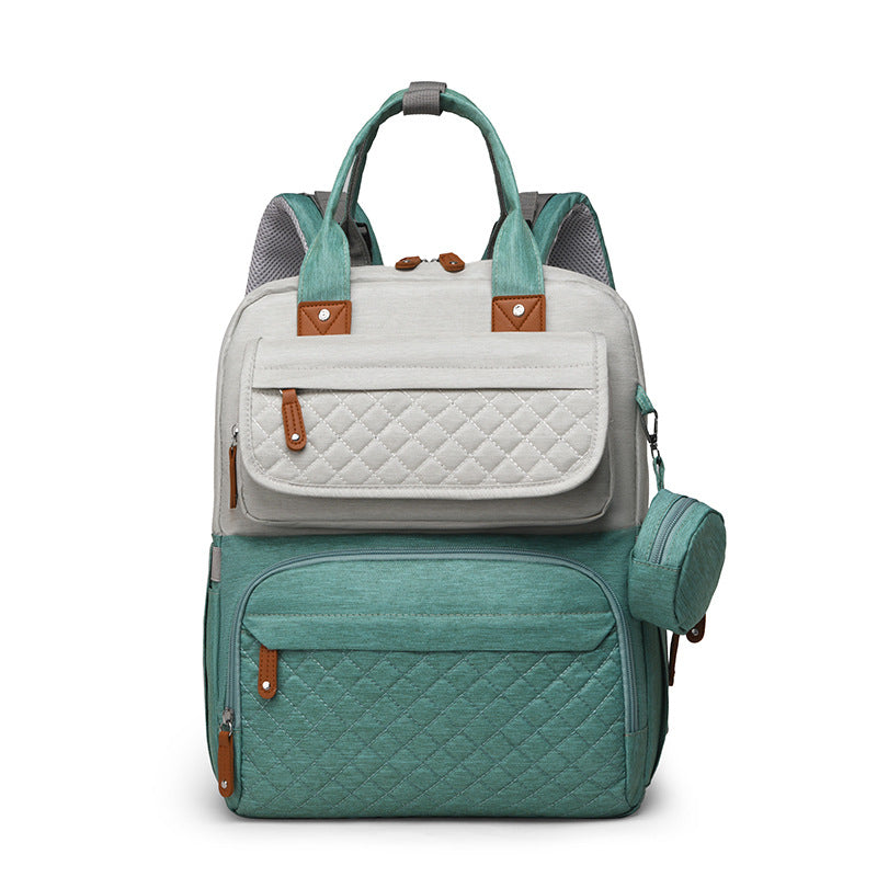 hot selling mommy bag European and American fashion multi-pocket portable mother and baby bag for going out large capacity lightweight mommy bag