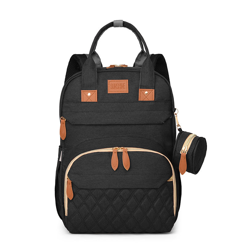 Cross-border exclusive new mommy bag backpack large capacity milk bag mommy bag mother and baby outing lightweight backpack