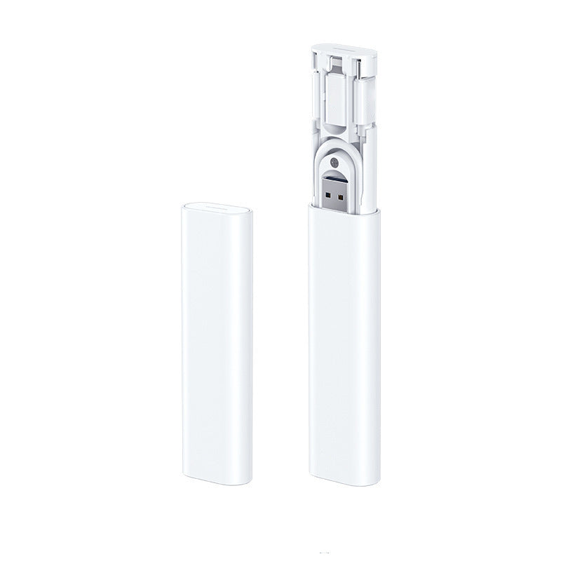 portable magnetic fast charging data cable foldable portable three-in-one universal box typec charging cable