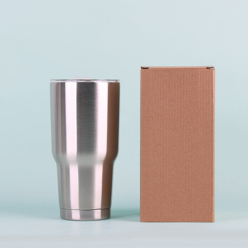 30oz car mug, ice beer mug, 304 stainless steel color insulation mug, gift mug, plastic spray mug wholesale