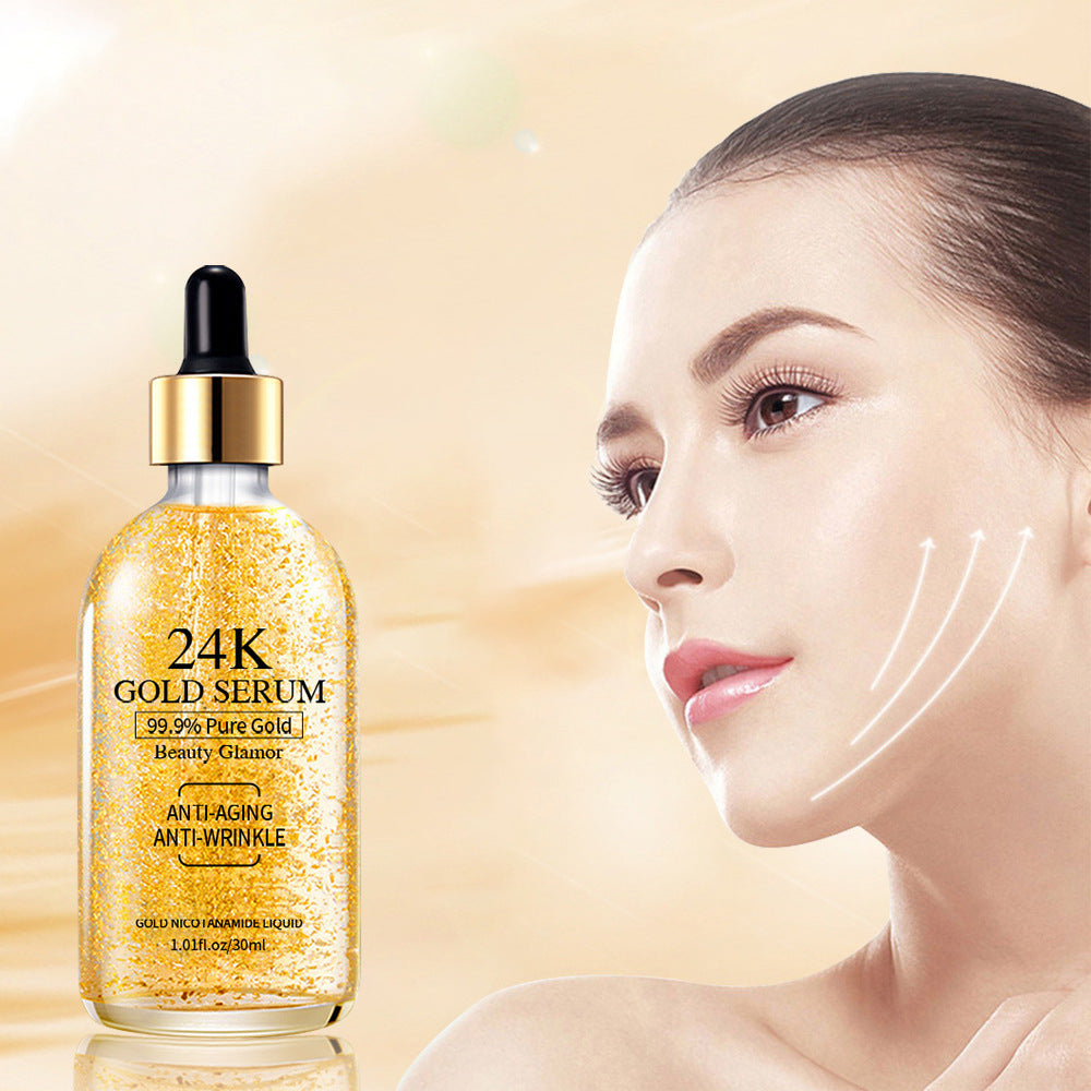 Cross-border English 24k gold niacinamide stock solution Goldserum hydrating essence Southeast Asia hot essence
