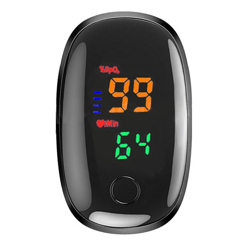 LK87 Spot Finger Clip Heart Rate Meter Fingertip Blood Oxygen Saturation Monitor Pulse Black Gem Oximeter