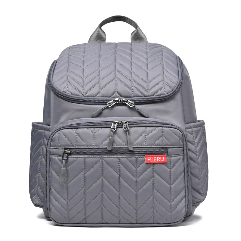 New color European and American large capacity embroidery mother and baby bag portable diaper bag baby bottle insulation mommy bag