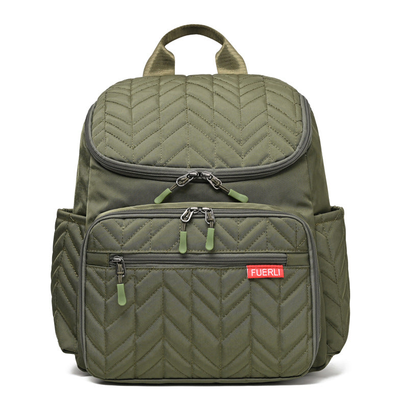 New color European and American large capacity embroidery mother and baby bag portable diaper bag baby bottle insulation mommy bag