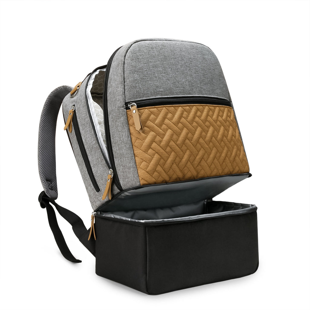 Mother and baby travel mommy bag outdoor dining baby food fresh-keeping backpack milk storage mommy bag