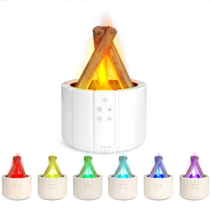Gift creative bonfire aromatherapy machine humidifier bedroom small household diffuser essential oil flame aromatherapy humidifier